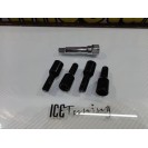 Pernos de segurança Cônicos de aperto Interior em preto 12 X 1,25 jantes japan racing