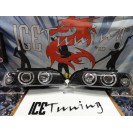 Farois frontais Angel eyes BMW E39 Fundo preto 95-03