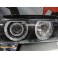 Farois frontais Angel eyes BMW E39 Fundo preto 95-00