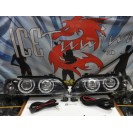 Farois frontais Angel eyes BMW E39 Fundo preto 95-03