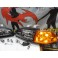 Faróis frontais Honda Civic 92-95 JDM + piscas frontais laranja Euro Look estilo americano (função minimo + pisca) 2 / 3 portas 