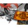 Faróis frontais Honda Civic 92-95 JDM + piscas frontais laranja EuroLook estilo americano (função minimo + pisca led) 2/3 portas