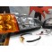 Faróis frontais Honda Civic 92-95 JDM + piscas frontais laranja EuroLook estilo americano (função minimo + pisca led) 2/3 portas