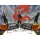 Faróis frontais com luz branca 5000k Honda Civic 92-95 JDM + piscas frontais laranja EuroLook estilo americano 4portas