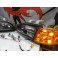 Faróis frontais Honda Civic 92-95 JDM + piscas frontais laranja EuroLook estilo americano (função minimo + pisca led) 4portas 