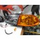 Faróis frontais Honda Civic 92-95 JDM + piscas frontais laranja EuroLook estilo americano (função minimo + pisca led) 2/3 portas