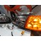 Faróis frontais Honda Civic 92-95 JDM + piscas frontais laranja EuroLook estilo americano (função minimo + pisca led) 2/3 portas