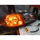 Faróis frontais Honda Civic 92-95 JDM + piscas frontais laranja EuroLook estilo americano (função minimo + pisca led) 2/3 portas