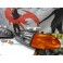 Faróis frontais Honda Civic 92-95 JDM + piscas frontais laranja Euro Look estilo americano (função minimo + pisca) 2 / 3 portas 