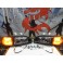 Faróis frontais Honda Civic 92-95 JDM + piscas frontais laranja JDM Look estilo americano (função minimo + pisca led) 2/3 portas