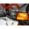 Faróis frontais Honda Civic 92-95 JDM + piscas frontais laranja JDM Look estilo americano (função minimo + pisca led) 2/3 portas