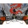 Faróis frontais com luz branca 5000k Honda Civic 92-95 JDM + piscas frontais laranja JDM Look estilo americano4portas