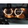 Farois angel eyes BMW E46 4 portas / limosine 98-01 fundo preto