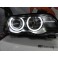 Farois angel eyes BMW E46 4 portas / limosine 98-01 fundo preto