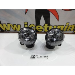 Farois de nevoeiro com luz branca 5000k para BMW F10, F11, F22, F23, E92, E93, F07 fundo cristal