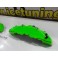 Capas de travao Brembo com tinta de alta temperatura Foliatec Verde Neon Brilhante