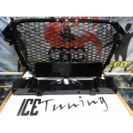 Grelha frontal AUDI A4/S4 B8 11-15 RS4 look com ou sem s&iacute;mbolo em preto brilhante