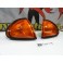 Pisca / farois / farolins / honda civic crx del sol fundo laranja