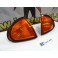 Pisca / farois / farolins / honda civic crx del sol fundo laranja