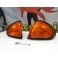 Pisca / farois / farolins / honda civic crx del sol fundo laranja