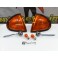 Pisca / farois / farolins / honda civic crx del sol fundo laranja JDM