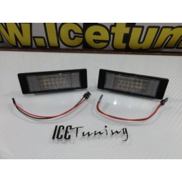 Suporte de lampada de matricula com led branco para BMW E81, E87, F20, E63, E64, F12, F13, F06, 