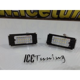 Suporte de l&acirc;mpada de matricula com led branco para Mini R56 / R57 / R58 / R59