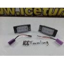 Suporte De Lâmpadas De Matricula Com Led Branco VW Polo, Golf 6, 7 Variant, Golf Plus, Jetta, Passat B6, B7