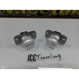 Suporte De L&acirc;mpada De Matricula Com Led Branco VW T4, T5, Passat B5, B6, Caddy, Jetta, Touran, Transporter