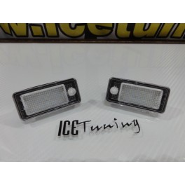 Suporte De Lampada De Matricula Com Led Branco Para Audi A3 8P, A4 B6, B7, A6 4F, A8, Q7, A5