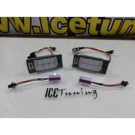 Suporte De Lampada De Matricula Com Led Branco Audi A1, A3, A4 B8, A5, A6, A7, Q3, Q5, Q7, TT, TTS, TTRS