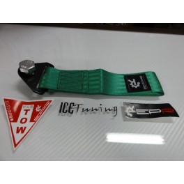 Fita de reboque verde epr tow loop tow strap