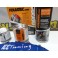 Tinta alta temperatura Foliatec, Cinza prata marina bay metalico, para bombas / pinças de travão, kit 3c. + kit de instalação