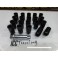 Porcas / Lug Nuts em preto com 32x20mm 14x1.50 Conjunto 20 Unidades + Chave