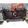 Grelha, JOM, VW Golf 5, GTI look, homey comb mesh, black with red frame line