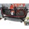 Grelha, JOM, VW Golf 5, GTI look, homey comb mesh, black with red frame line