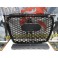 Grelha frontal Audi a3 8P 03-07 HATCHBACK / SPORTBACK / CABRIO RS3 look c/suporte para símbolo preto brilhante