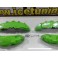 Kit 4 capas de travao Brembo com tinta de alta temperatura Foliatec Verde Green power Brilhante