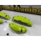 Kit 4 capas de travao Brembo com tinta de alta temperatura Foliatec Verde Toxic Brilhante