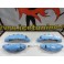 Kit 4 capas de travao Brembo com tinta de alta temperatura Foliatec Azul celeste Brilhante