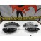 Kit 4 capas de travao Brembo com tinta de alta temperatura Foliatec Preto Mate