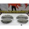 Kit 4 capas de travao Brembo com tinta de alta temperatura Foliatec Verde Tropa Mate