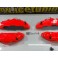 Kit 4 capas de travao Brembo com tinta de alta temperatura Foliatec Vermelho Neon Brilhante