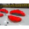 Kit 4 capas de travao Brembo com tinta de alta temperatura Foliatec Vermelho Neon Brilhante