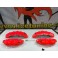 Kit 4 capas de travao Brembo com tinta de alta temperatura Foliatec Vermelho Neon Brilhante