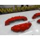 Kit 4 capas de travao Brembo com tinta de alta temperatura Foliatec Vermelho Performance Brilhante