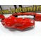 Kit 4 capas de travao Brembo com tinta de alta temperatura Foliatec Vermelho Performance Brilhante
