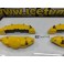 Kit 4 capas de travao Brembo com tinta de alta temperatura Foliatec Amarelo Performance Brilhante