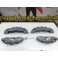 Kit 4 capas de travao Brembo com tinta de alta temperatura Foliatec Cinza Prata Metalico Marina Bay Brilhante