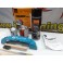 Tinta alta temperatura Foliatec, Cinza prata marina bay metalico, para bombas / pinças de travão, kit 3c. + kit de instalação